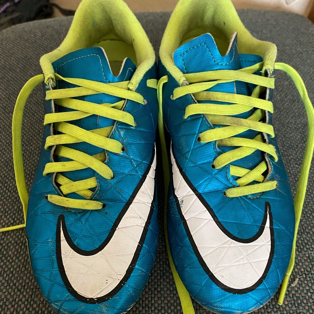 Nike Jr Hypervenom Phelon II FG Blue Lagoon Cleats